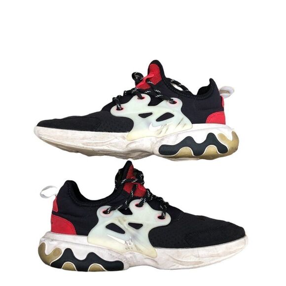 Rare 2019 Nike React Presto Black Phantom Red Size 7 - Picture 10 of 16